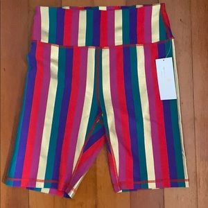 NWT Spiritual gangster large colorful bike shorts